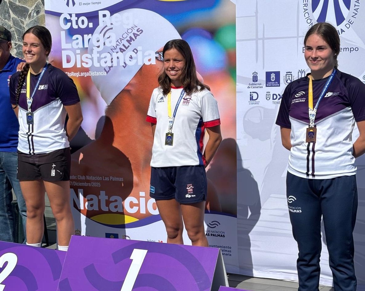 CN Nadamas. Cto Canarias Larga Distancia. Podio Júnior 2 Femenino CN Nadamas. Cto Canarias Larga Distancia. Podio Júnior 2 Femenino