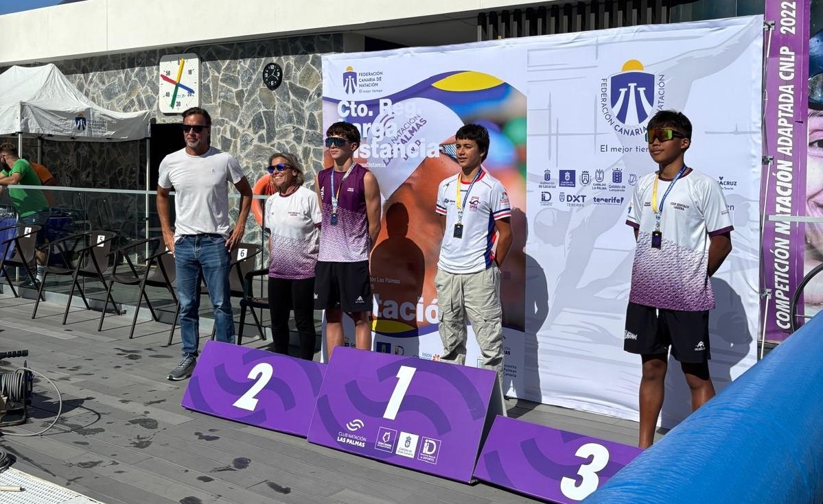 CN Nadamas. Cto Canarias Larga Distancia. Podio Infantil Masculino CN Nadamas. Cto Canarias Larga Distancia. Podio Infantil Masculino