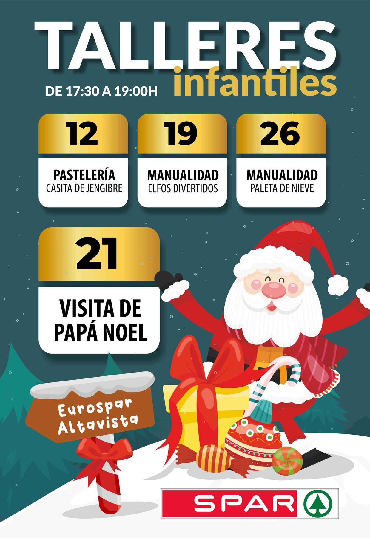 Talleres Infantiles en Spar (Navidad 2025)
