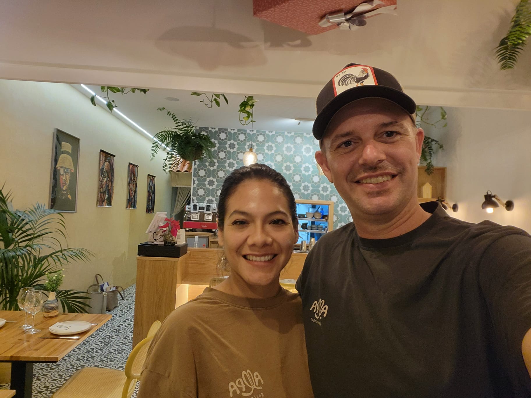 David Brandão y Ángela Vásquez en su restaurante de Lanzarote. David Brandão y Ángela Vásquez en su restaurante de Lanzarote.