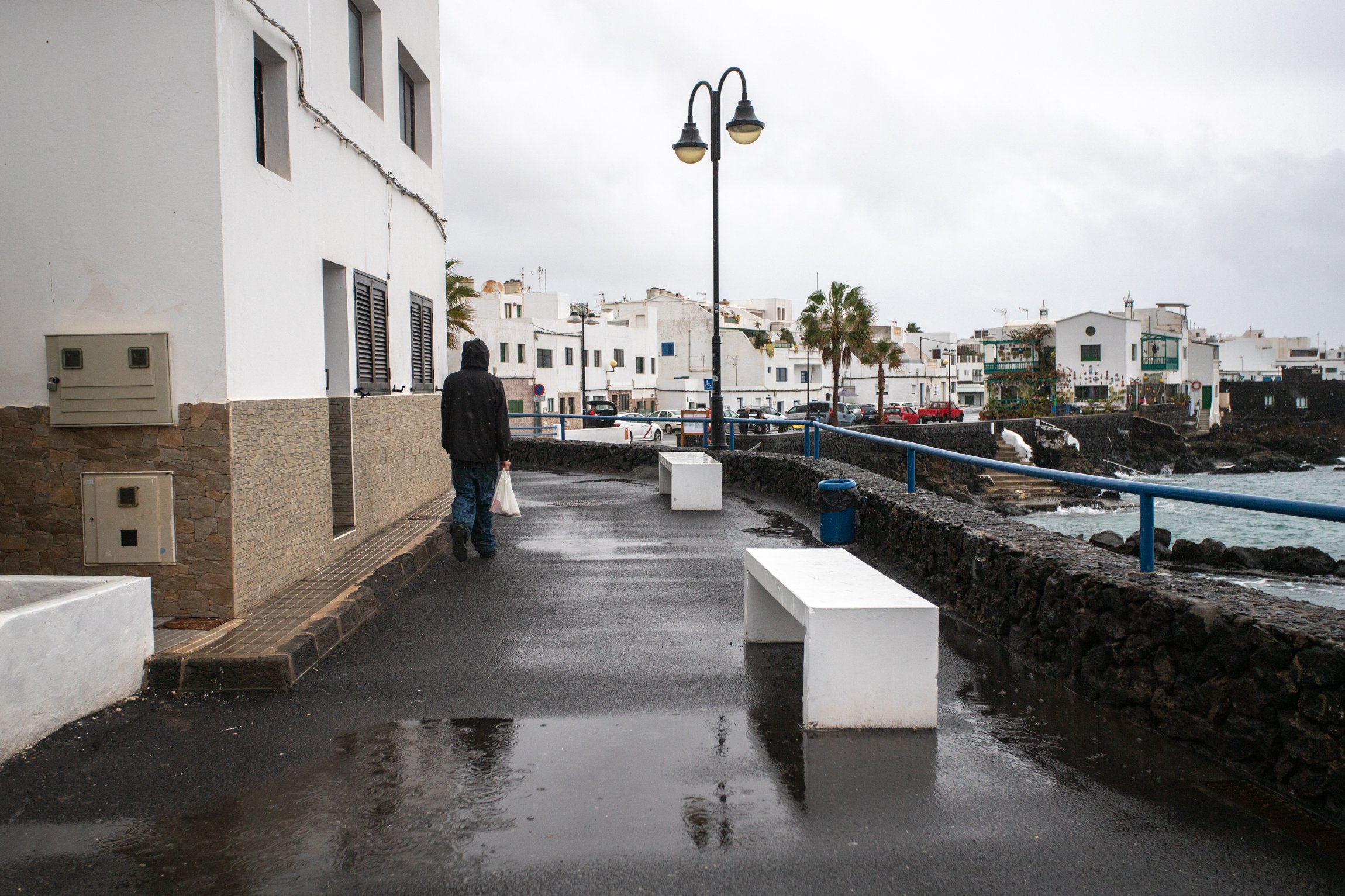Lluvia y oleaje en Punta Mujeres. Foto: Andrea Domínguez. Lluvia y oleaje en Punta Mujeres. Foto: Andrea Domínguez.