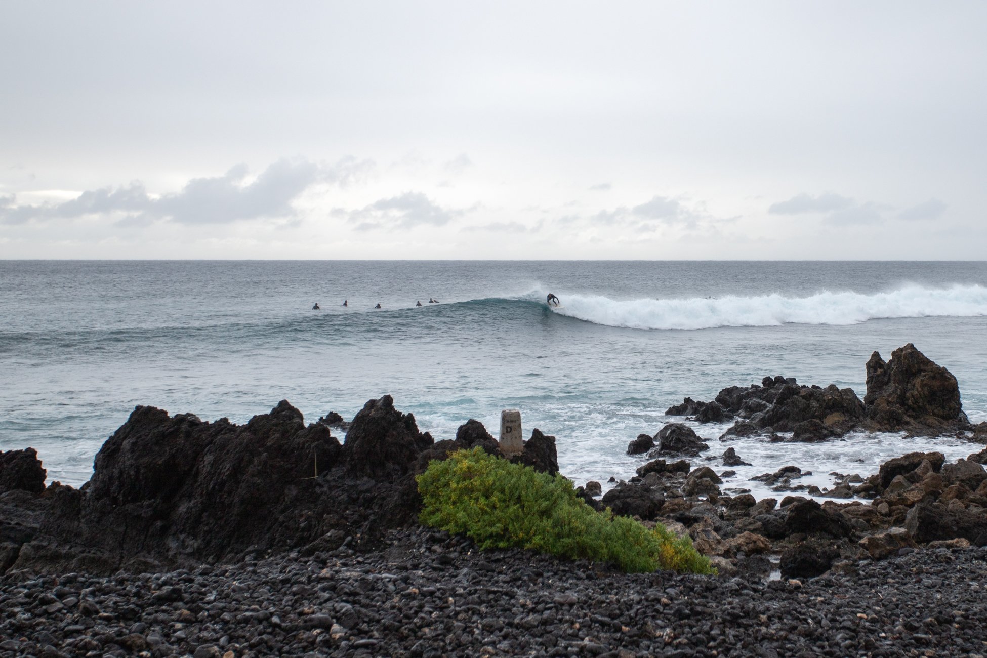 Lluvia y oleaje en Punta Mujeres. Foto: Andrea Domínguez. Lluvia y oleaje en Punta Mujeres. Foto: Andrea Domínguez.