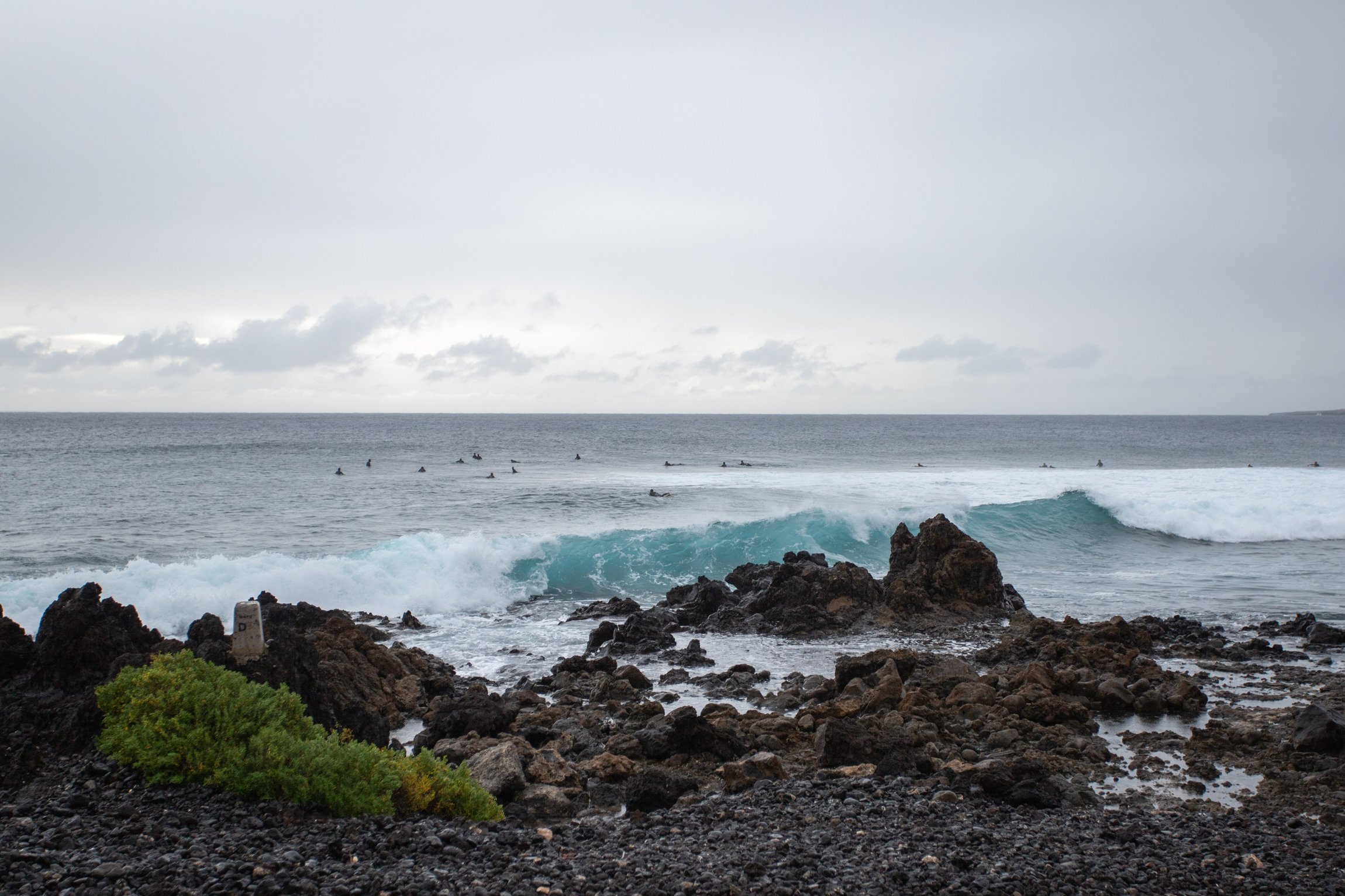 Lluvia y oleaje en Punta Mujeres. Foto: Andrea Domínguez. Lluvia y oleaje en Punta Mujeres. Foto: Andrea Domínguez.