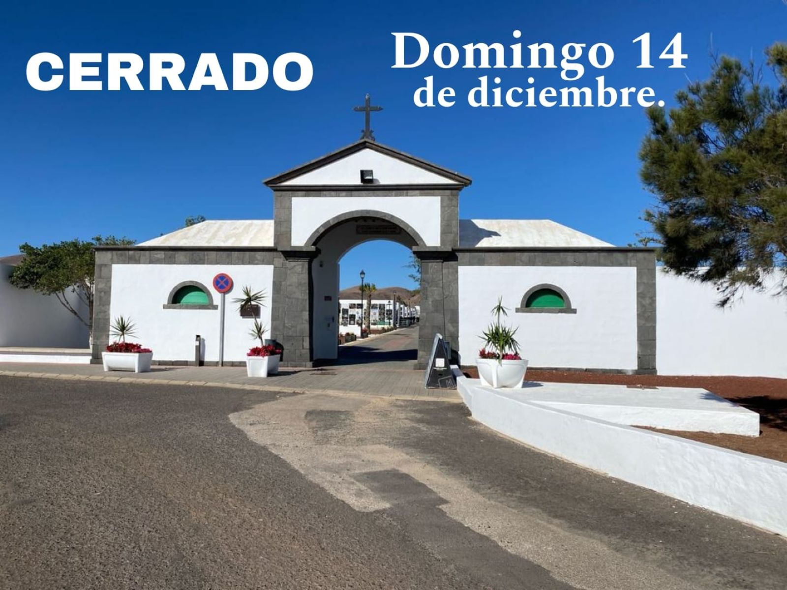 Cierre temporal del cementerio