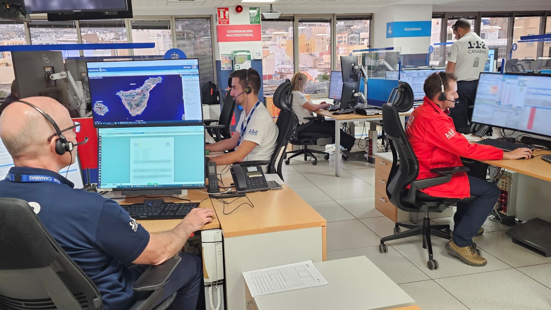 Sala operativa 112 Canarias.