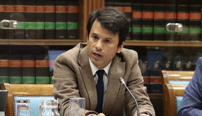 Marcos Bergaz (PSOE) en el Parlamento canario.
