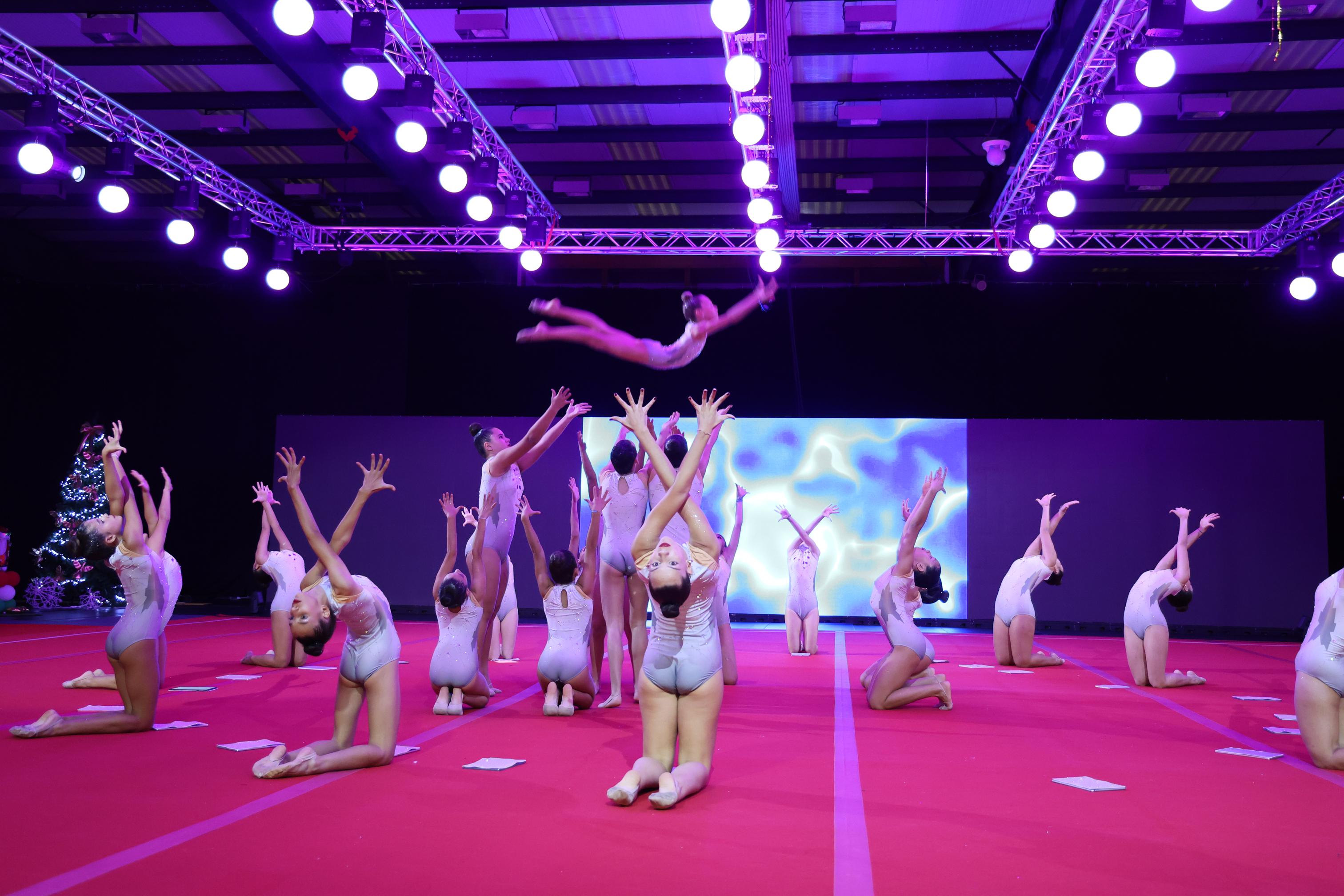 Festival de Gimnasia de Navidad. Foto: La Voz