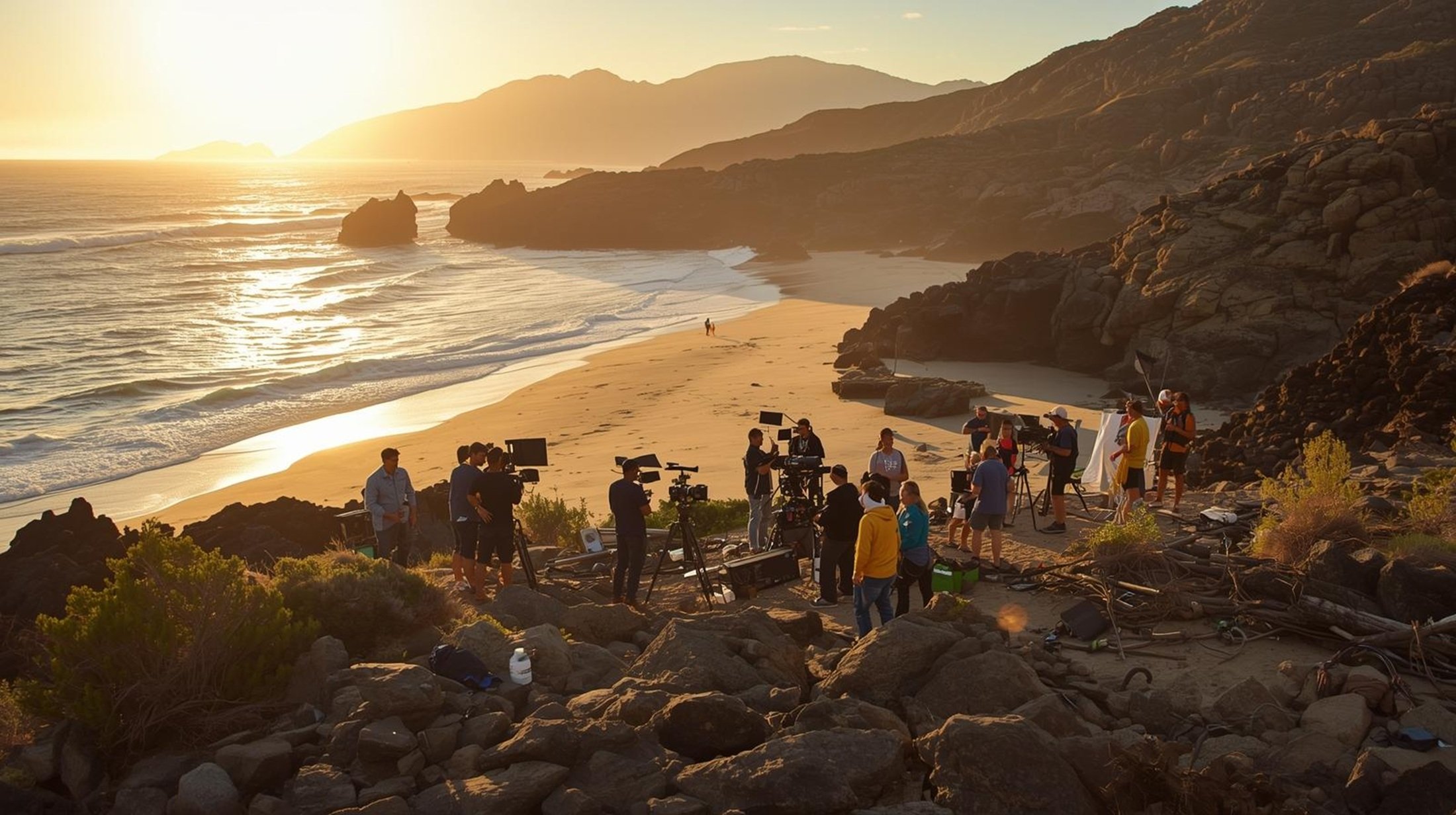 Imagen de un rodaje en Canarias