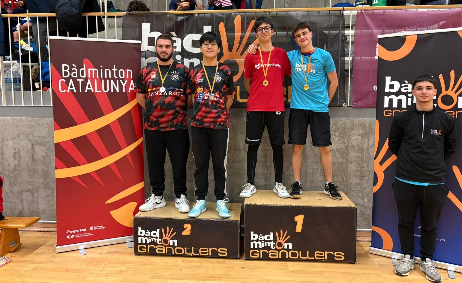 Auria Bádminton se trae cuatro medallas de Granollers