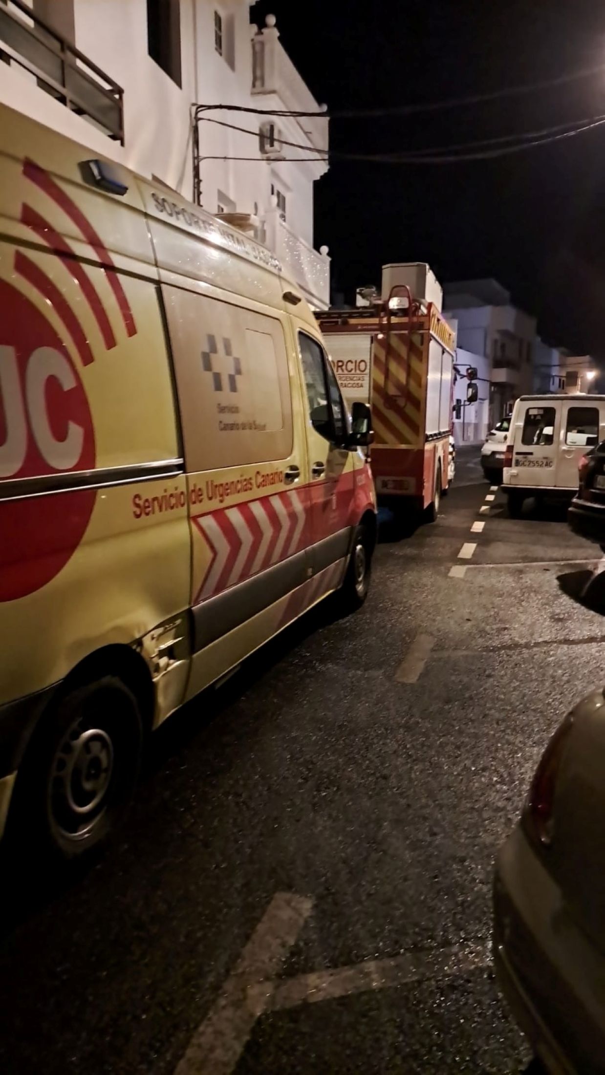 Rescate persona accidentada en su vivienda