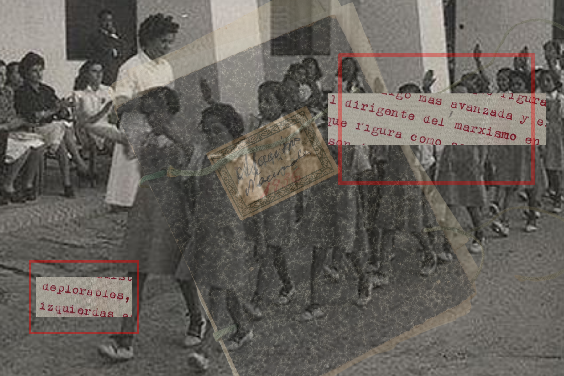 Persecución contra los maestros y maestras durante el franquismo. Fotomontaje: La Voz.