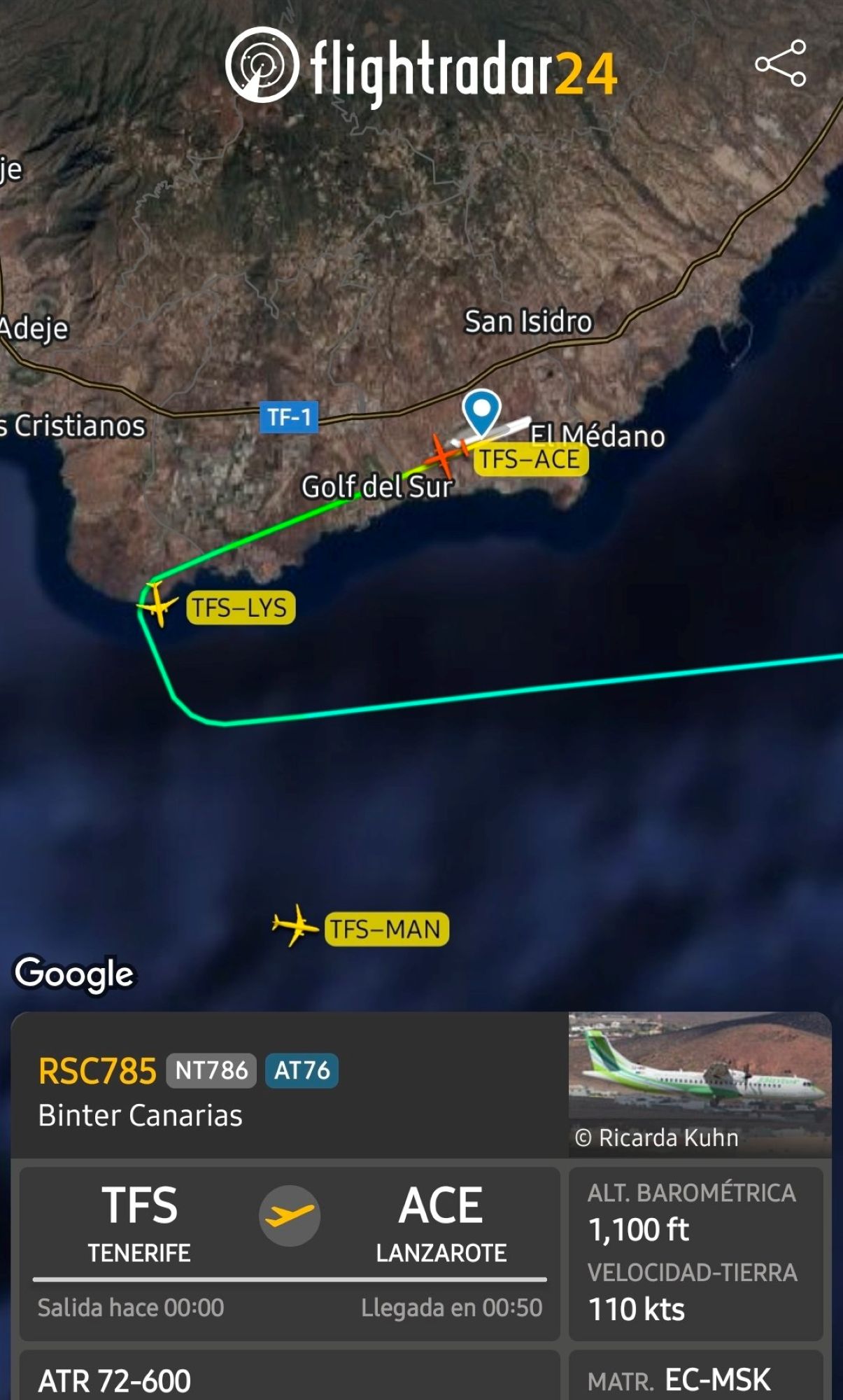 Incidente aéreo con un láser 