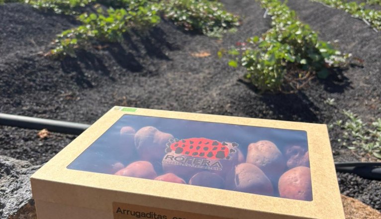 Una caja de batatas roferas listas para arrugar