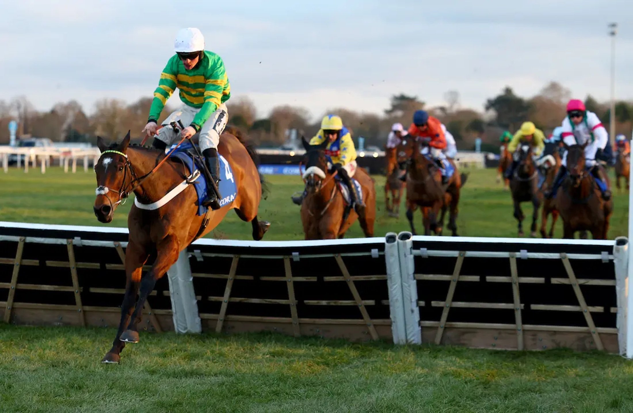 La carrera de caballos 'Lanzarote Hurdle'. Foto: Racing TV