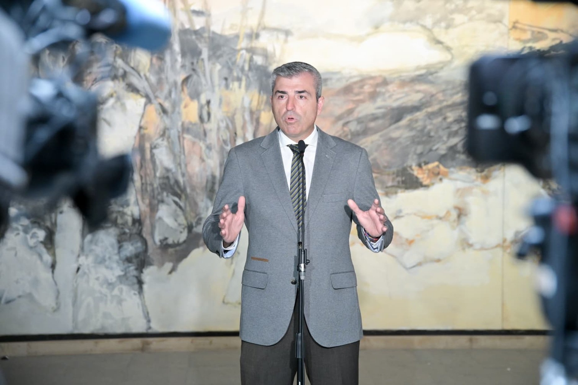 El vicepresidente del Ejecutivo autonómico, Manuel Domínguez. Inversión pública.