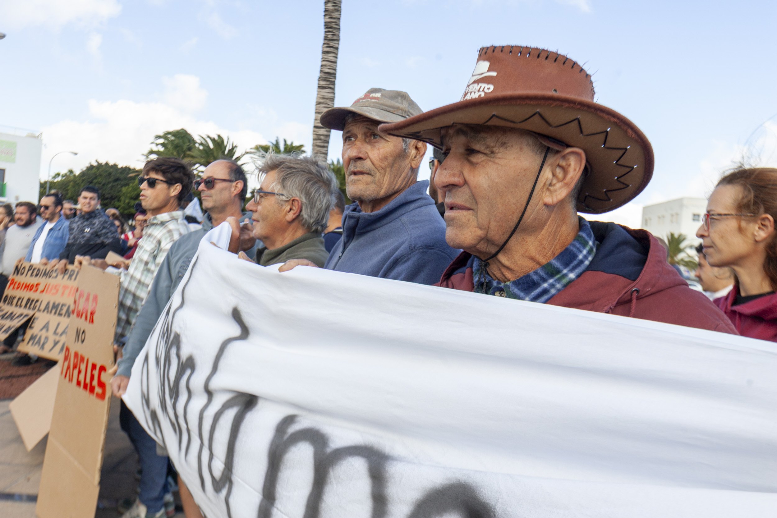Protestas de pescadores en Lanzarote