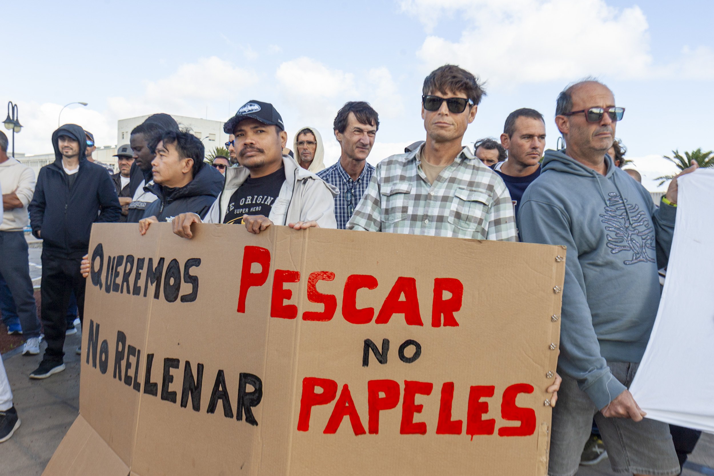Protestas de pescadores en Lanzarote