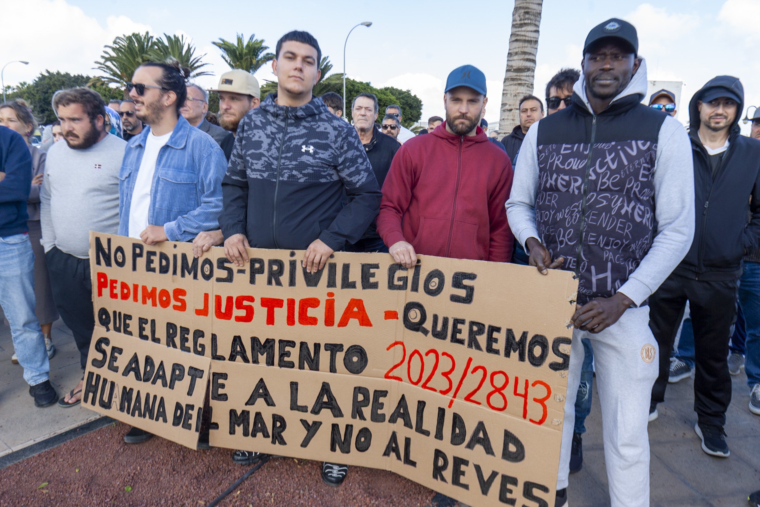 Protestas de pescadores en Lanzarote
