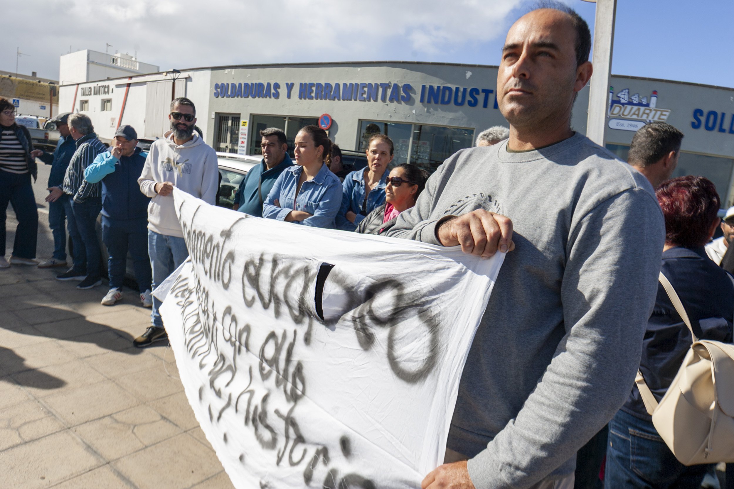 Protestas de pescadores en Lanzarote