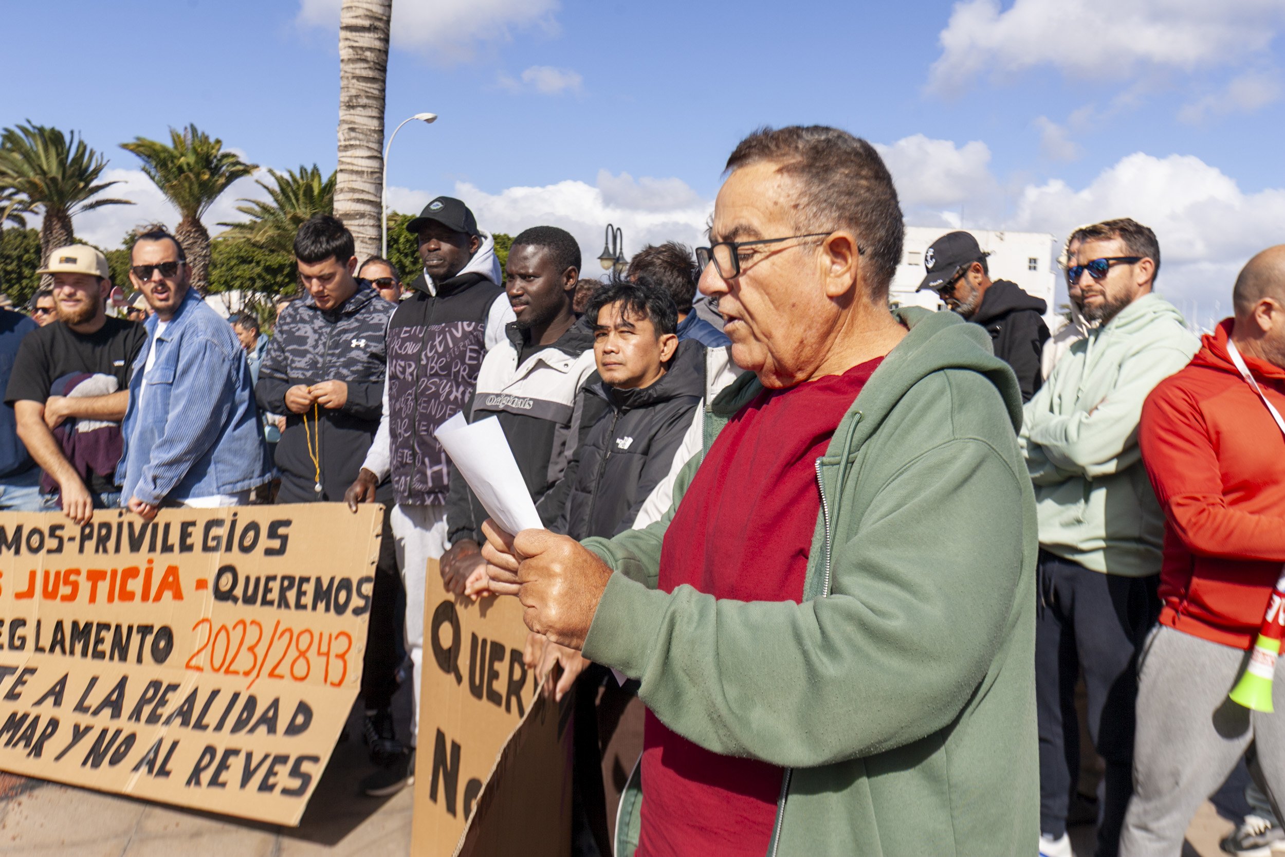 Protestas de pescadores en Lanzarote