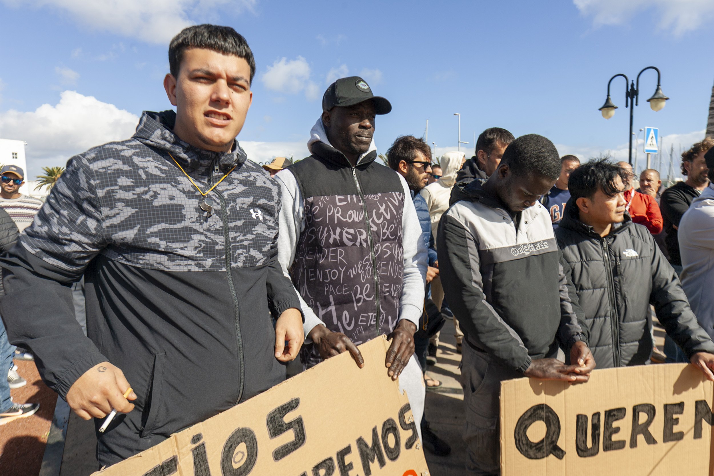 Protestas de pescadores en Lanzarote