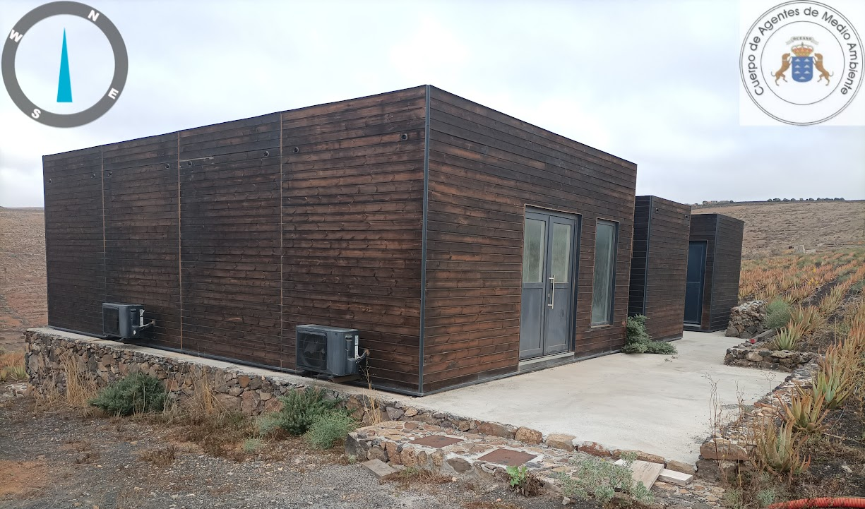 Viviendas sancionadas por construcciones en suelo rústico o protegido. Fotos: Cabildo de Lanzarote.