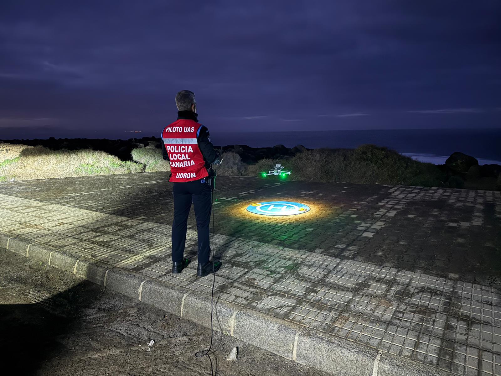 Búsqueda con drones en Los Charcones 