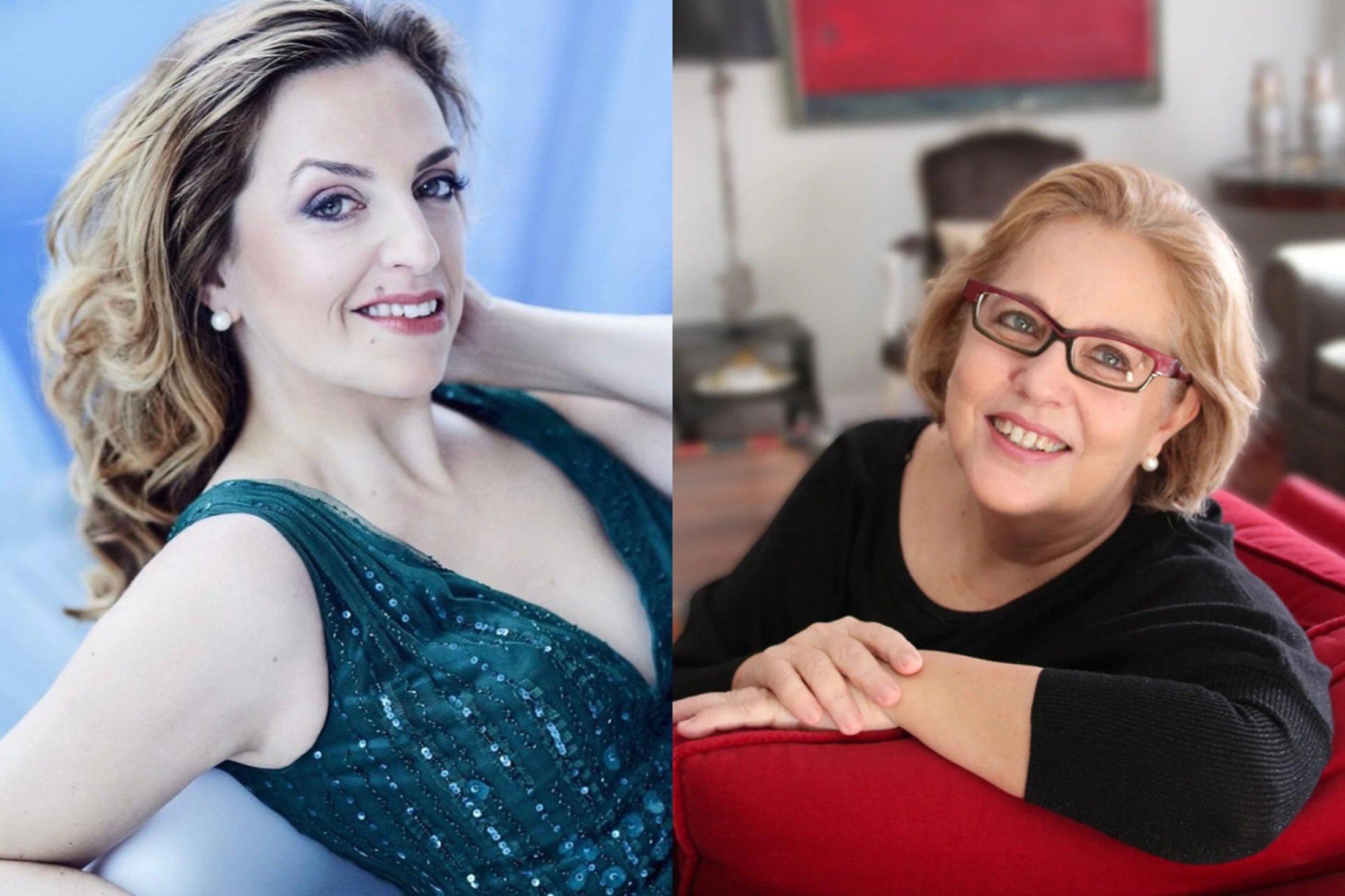 La soprano Raquel Lojendio y la pianista Chiky Martín.