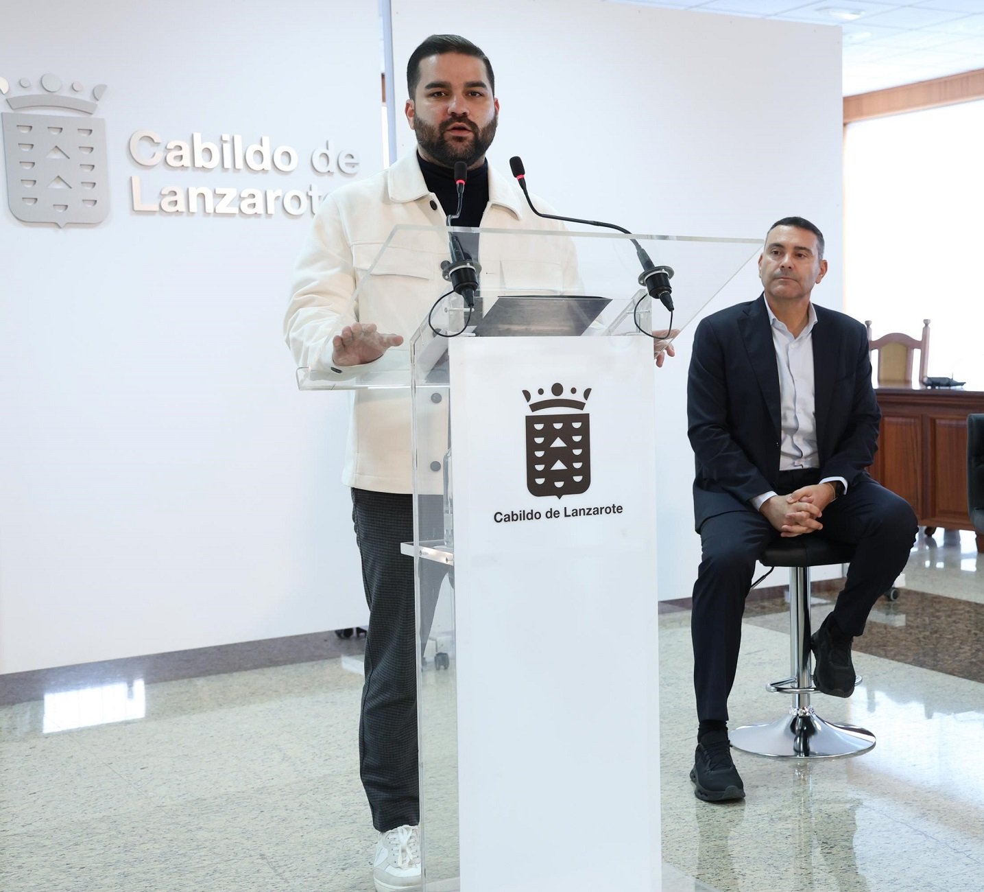 Jesús Machín y Oswaldo Betancort