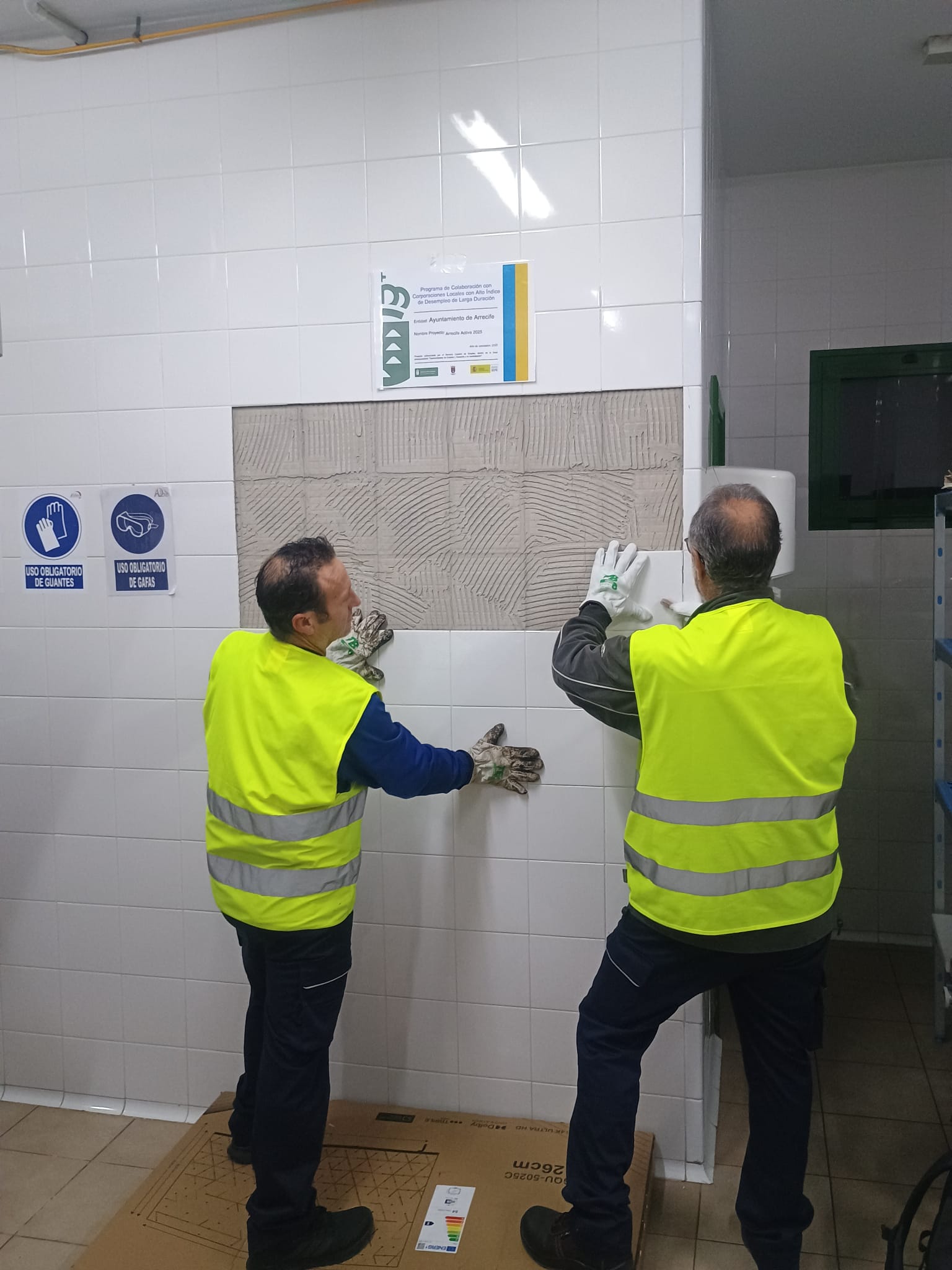 Trabajos en los colegios de Arrecife