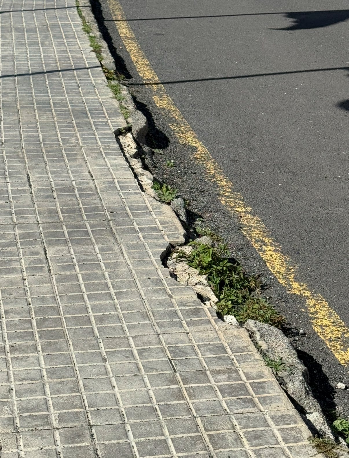 Vallas que obstaculizan el paso de vehículos en Playa Blanca