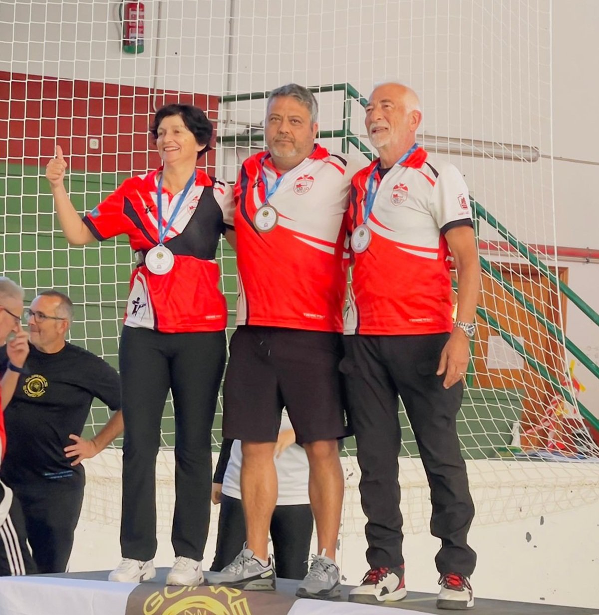 Sergio Hernández en el podio