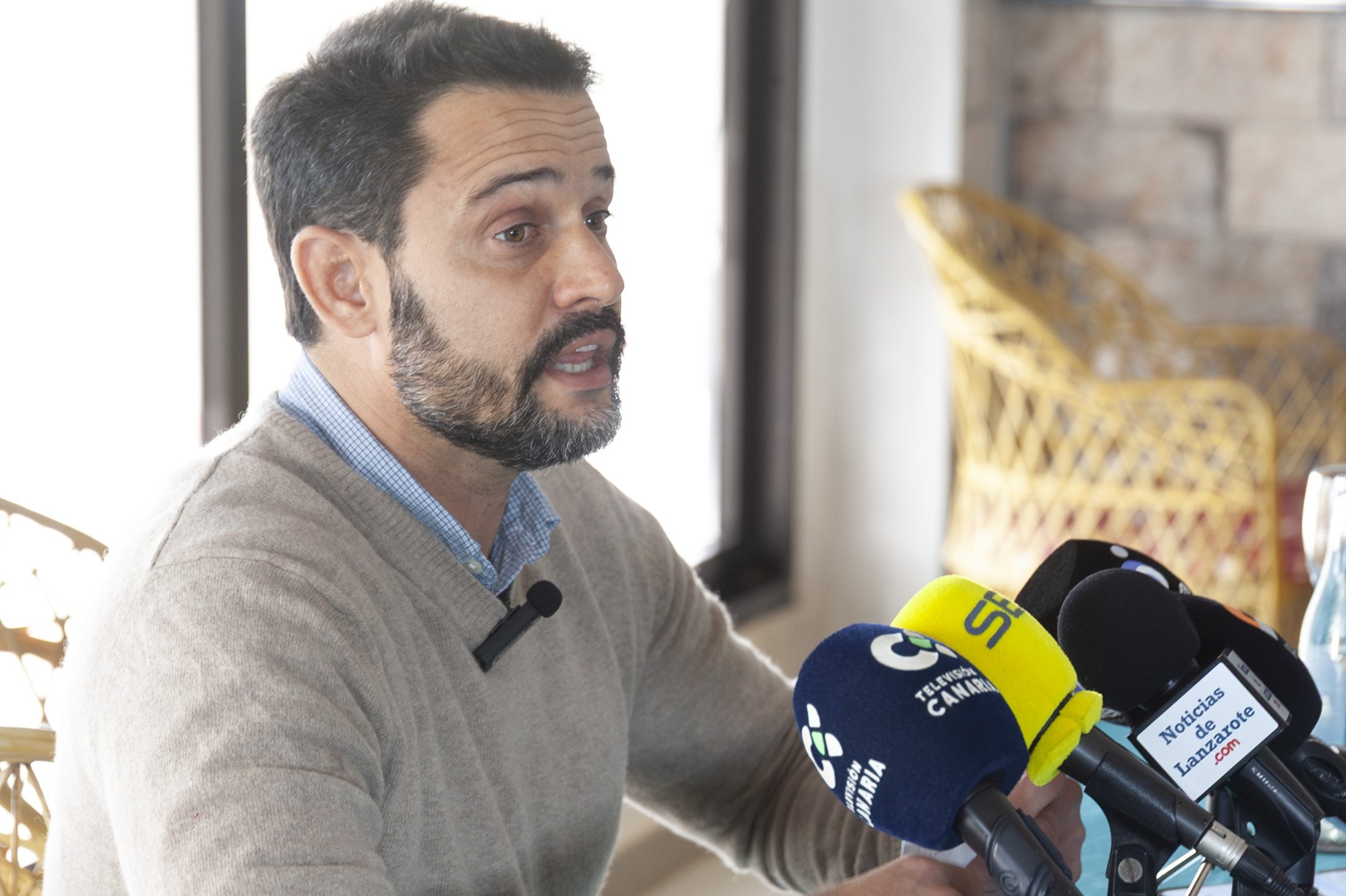 Alejandro Ramírez durante la rueda de prensa del pasado martes. Foto: Juan Mateos
