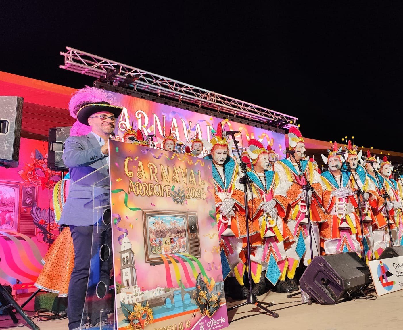 Los Tabletúos dan el pregón del Carnaval de Arrecife 2026. 