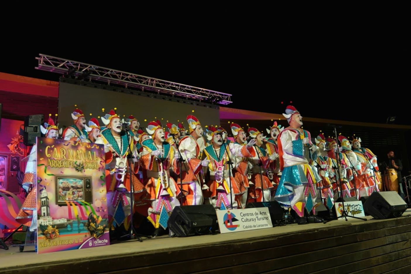 Los Tabletúos dan el pregón del Carnaval de Arrecife 2026. 