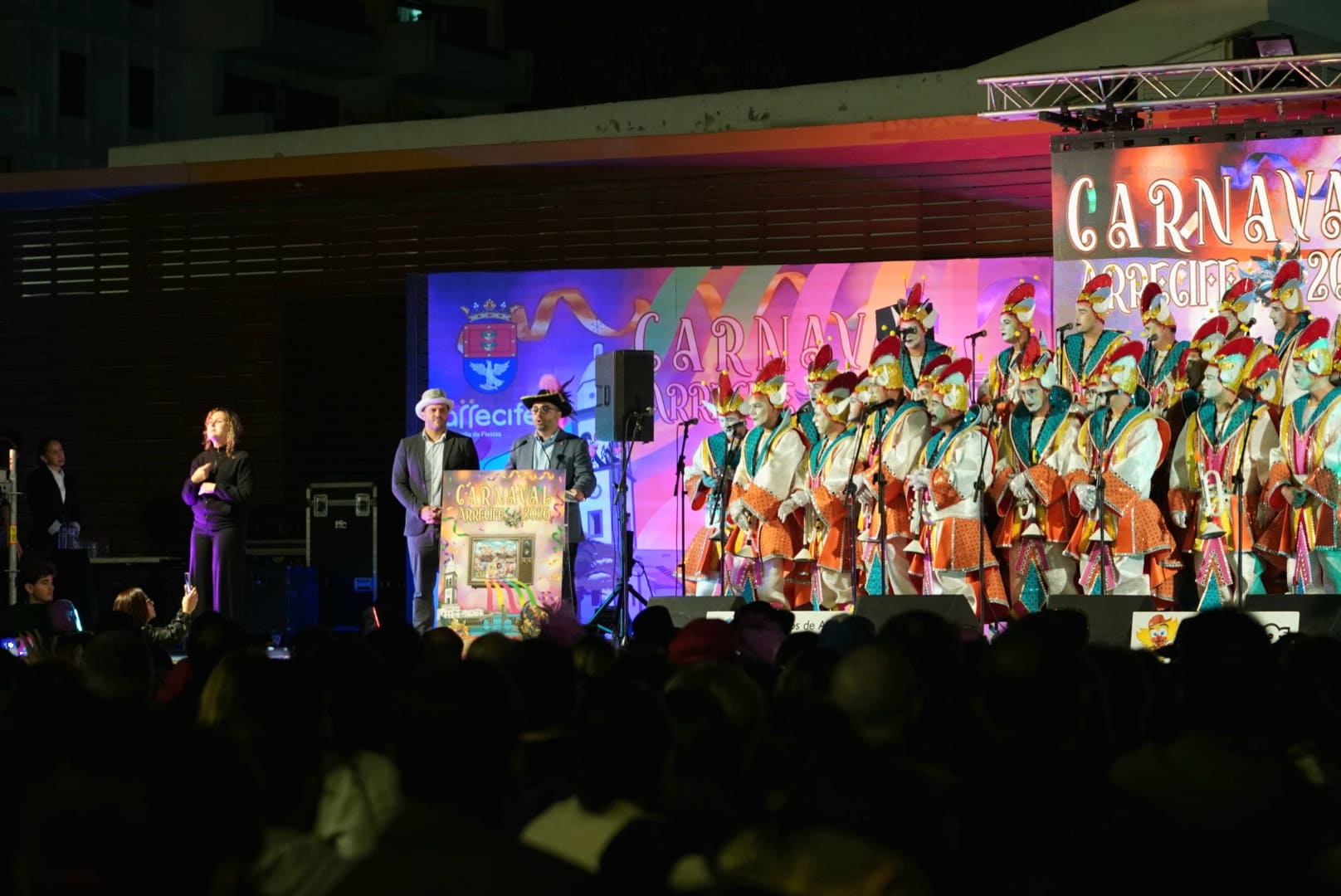 Los Tabletúos dan el pregón del Carnaval de Arrecife 2026. 