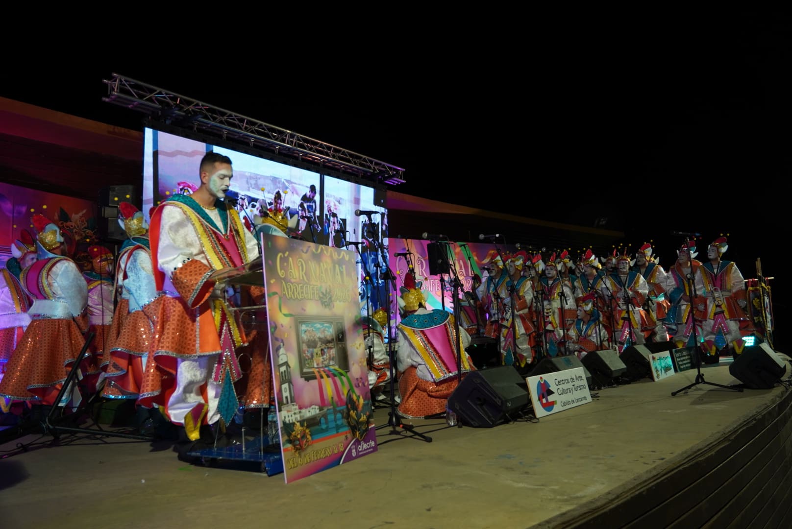 Los Tabletúos dan el pregón del Carnaval de Arrecife 2026. 