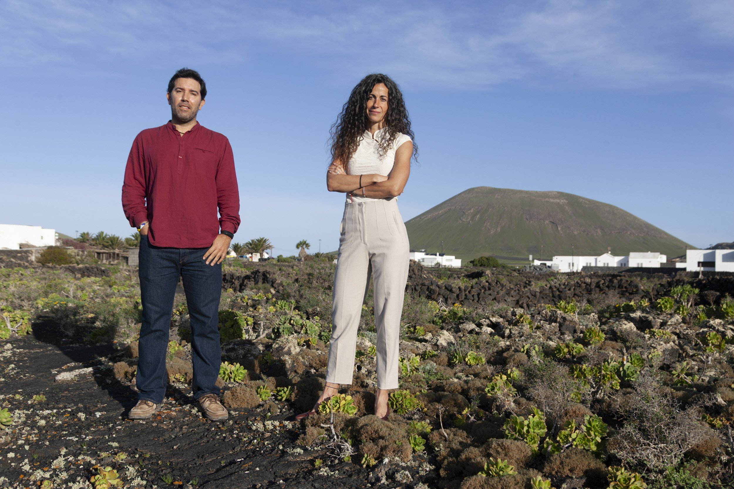 David Shaikh y Carla Rodríguez. Foto: Juan Mateos.