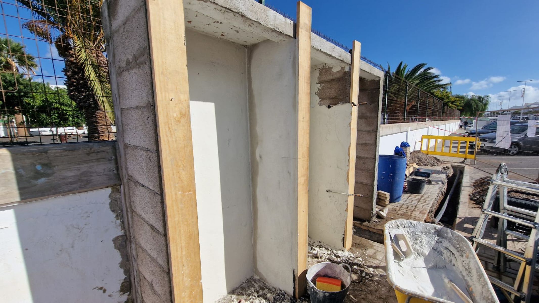 Obras punto recarga Playa Honda