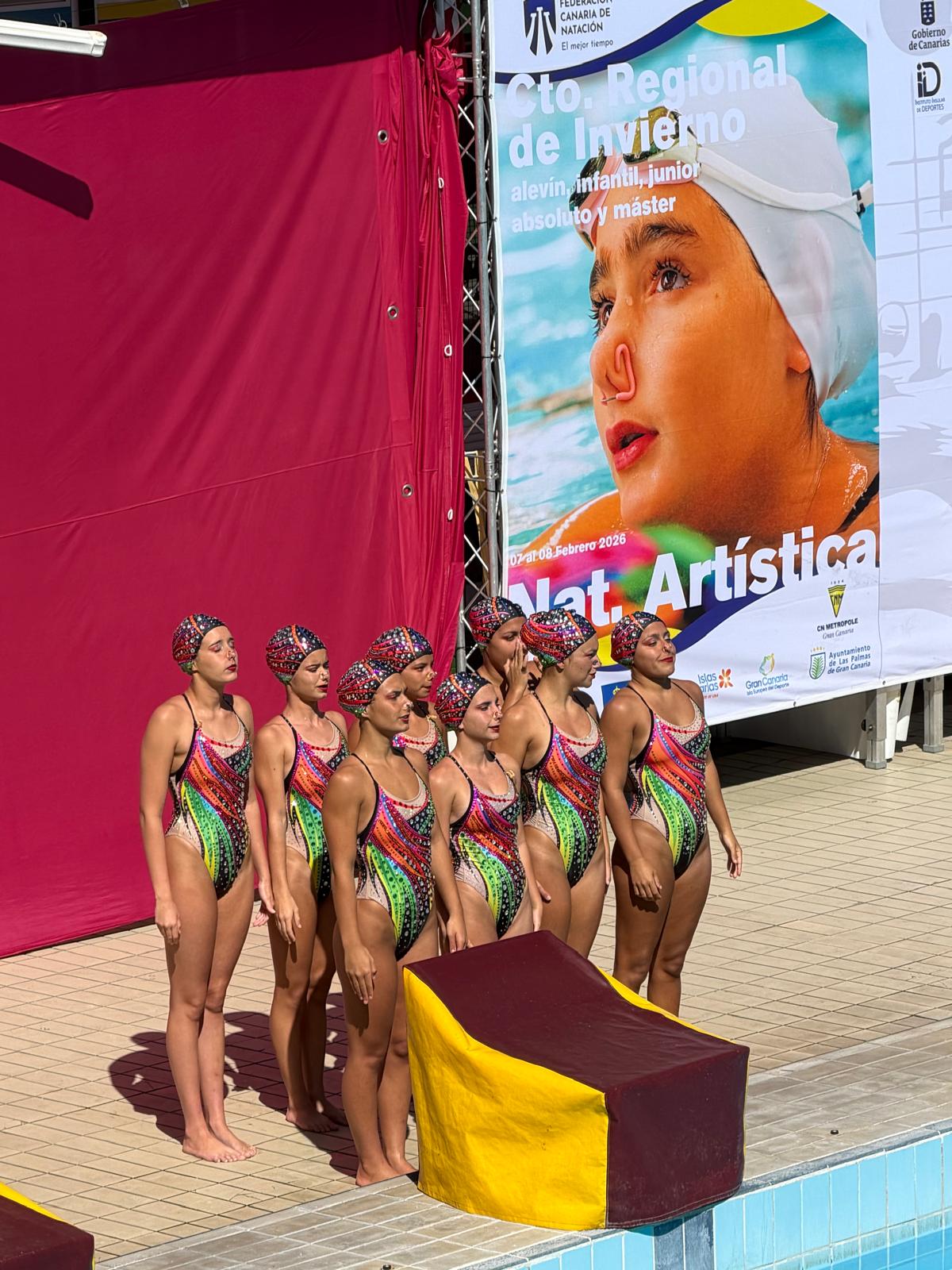 CD Pingüinos en el Campeonato Regional de Invierno de Natación Artística