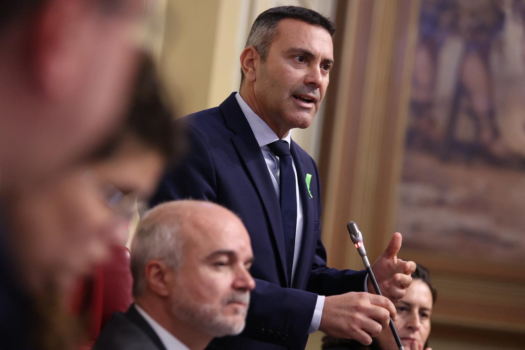Oswaldo Betancort en el Parlamento de Canarias. Foto: Cedida.