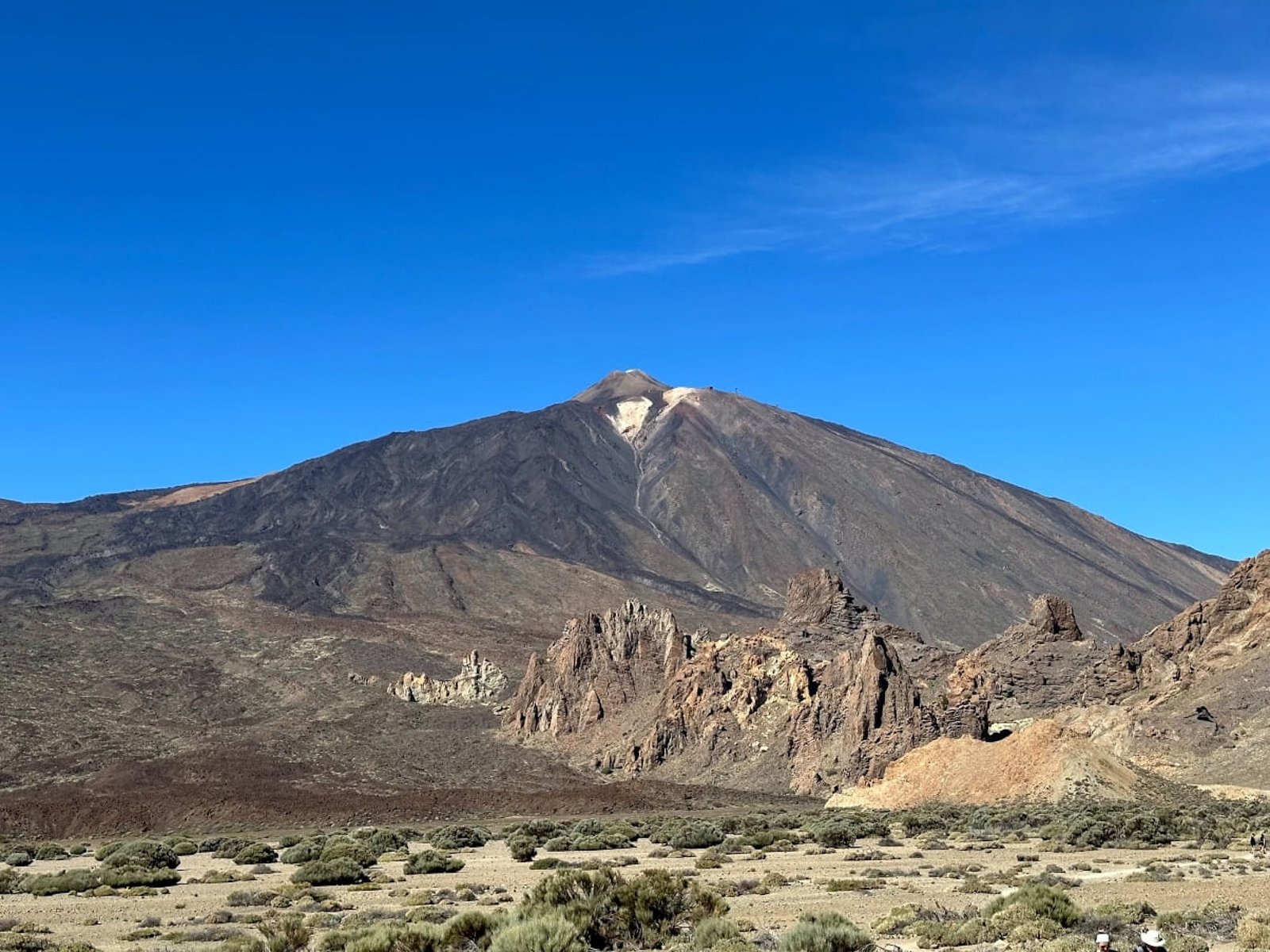pico del teide desde la lejania