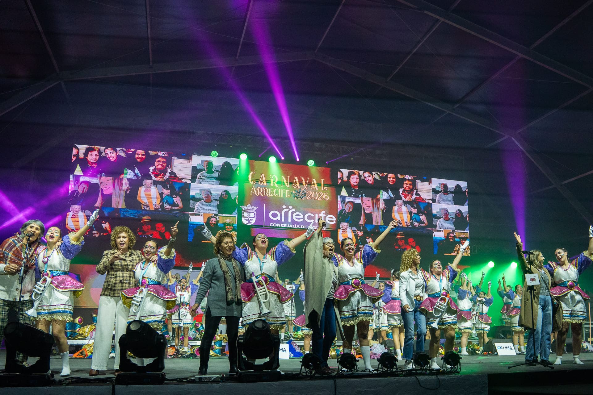 Primera fase del Concurso de Murgas Adultas del Carnaval de Arrecife 2026