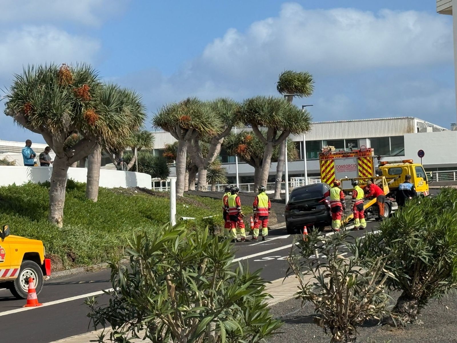 Vuelco en el aeropuerto Vuelco en el aeropuerto