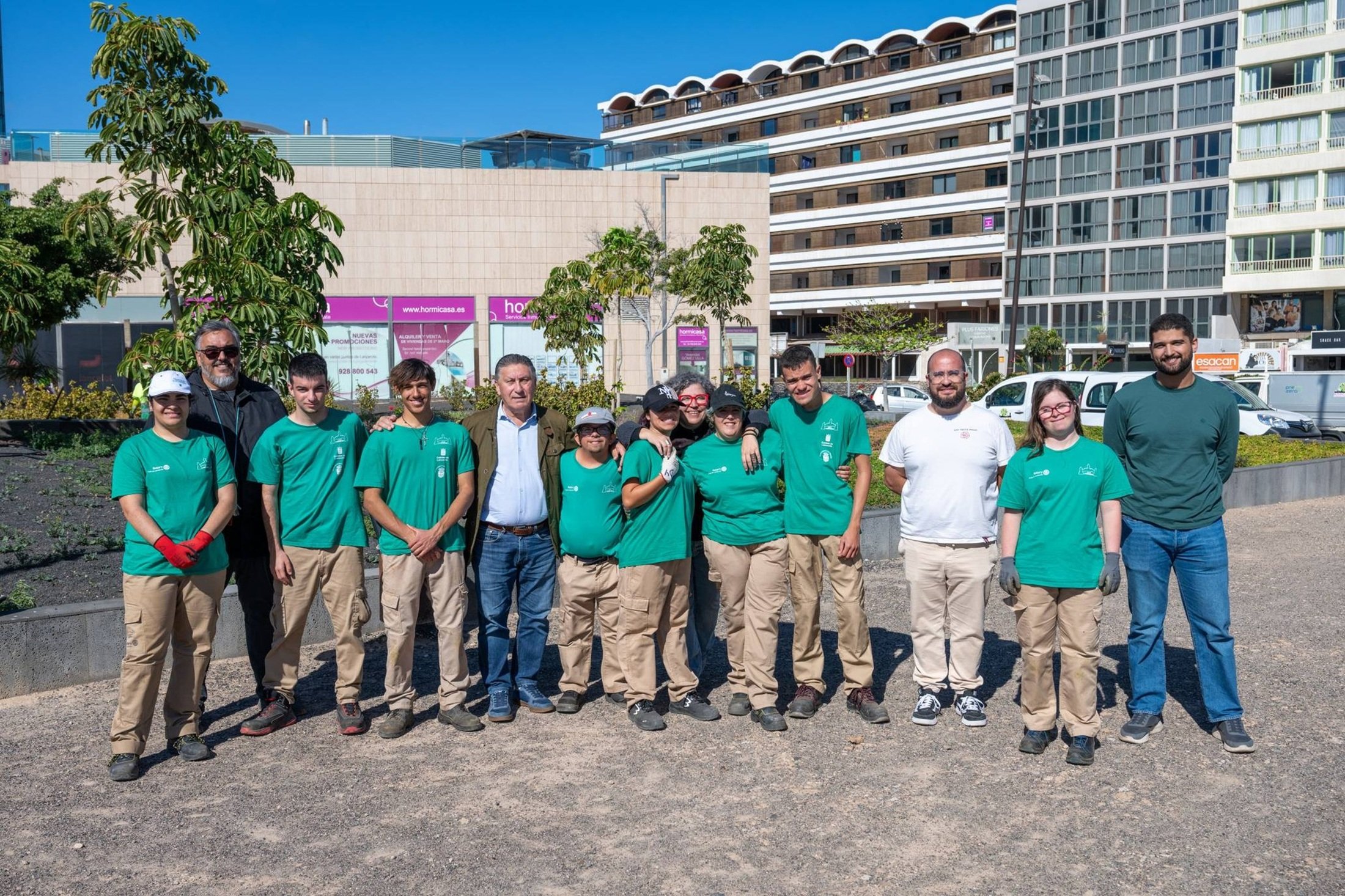 Alumnado del ciclo de Formación Profesional Básica Adaptada del IES Teguise