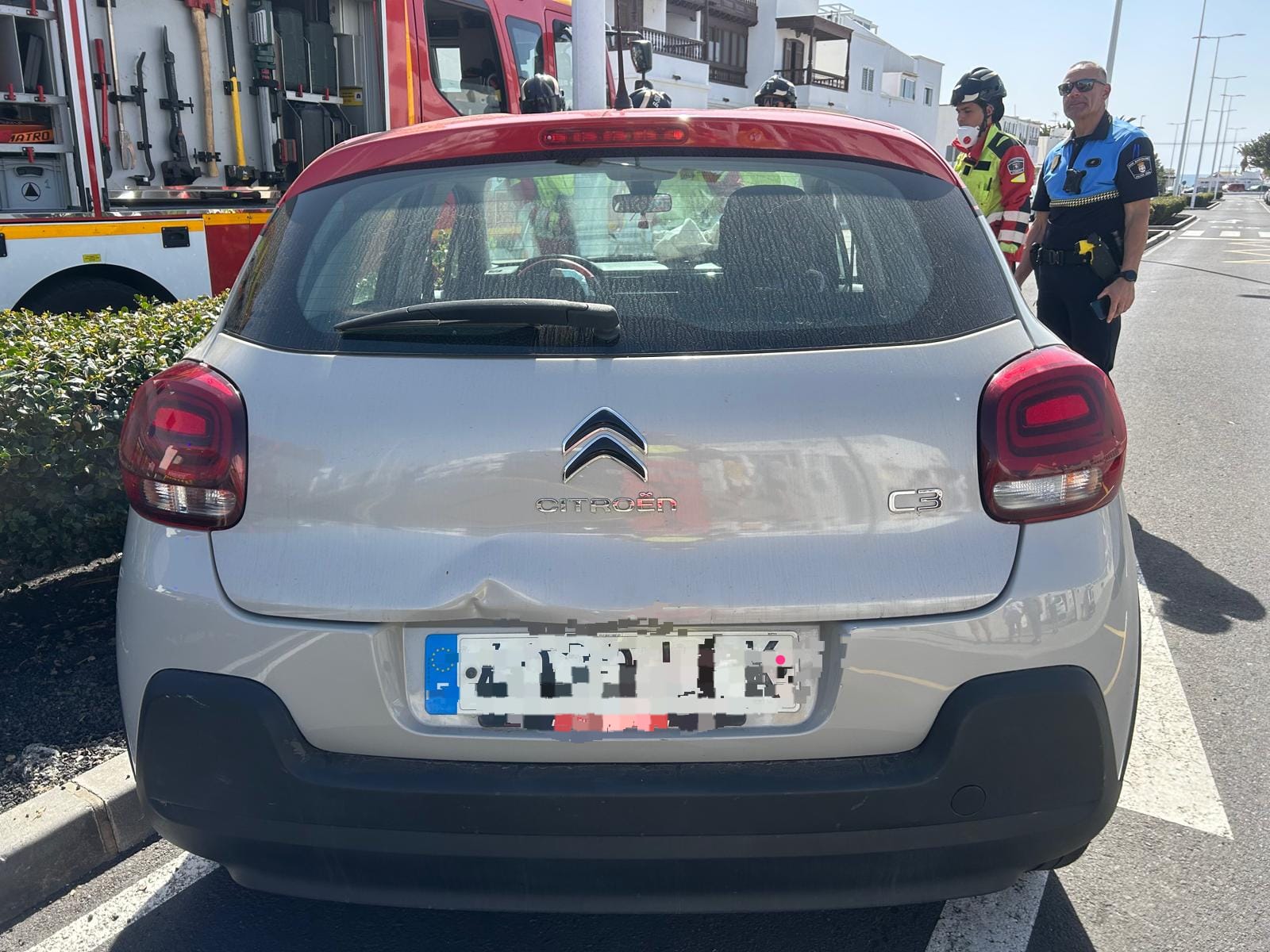 Accidente en Playa Honda Accidente en Playa Honda