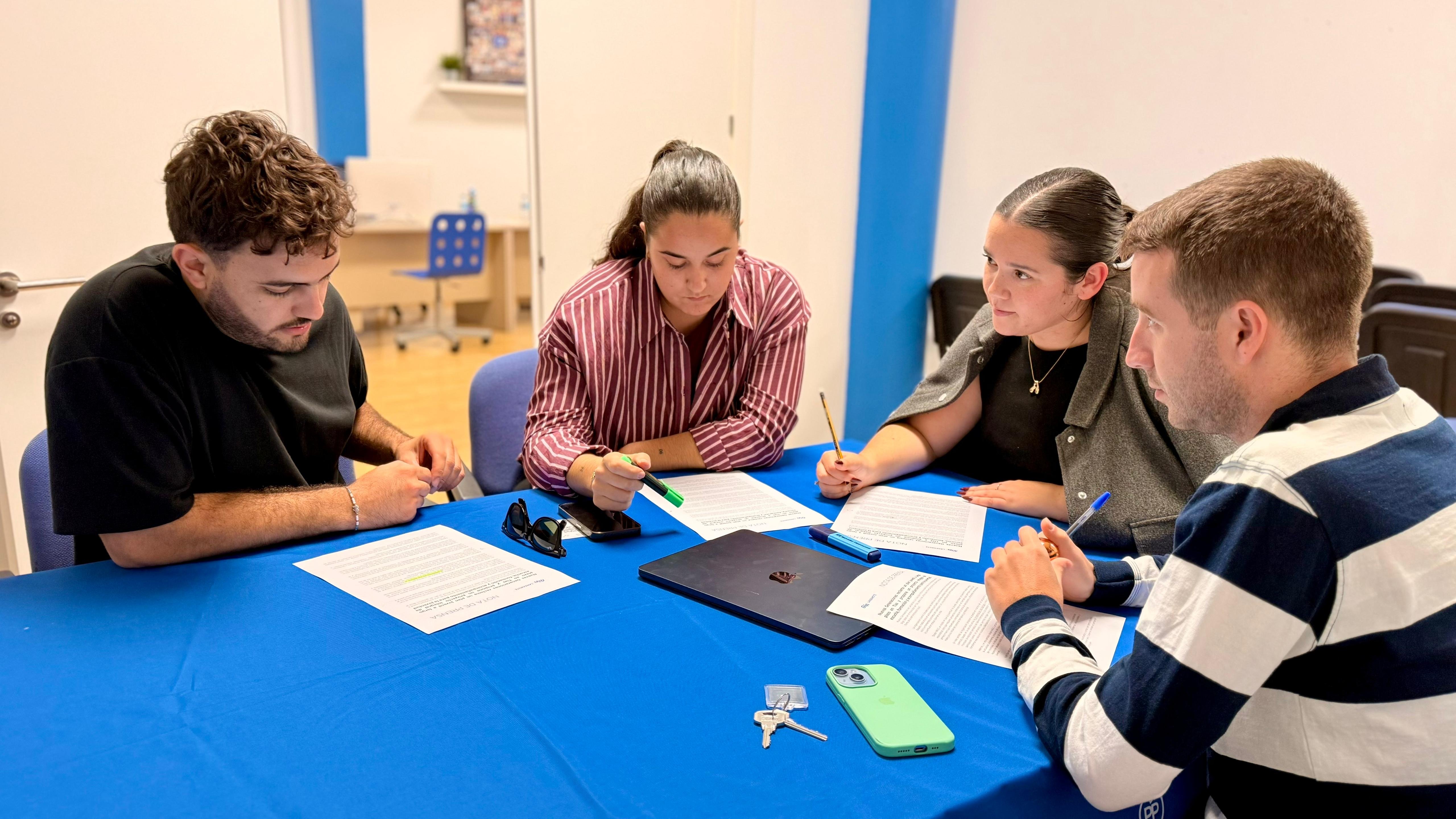 Nuevas Juventudes del Partido Popular en Tías. Foto: PP Tías.