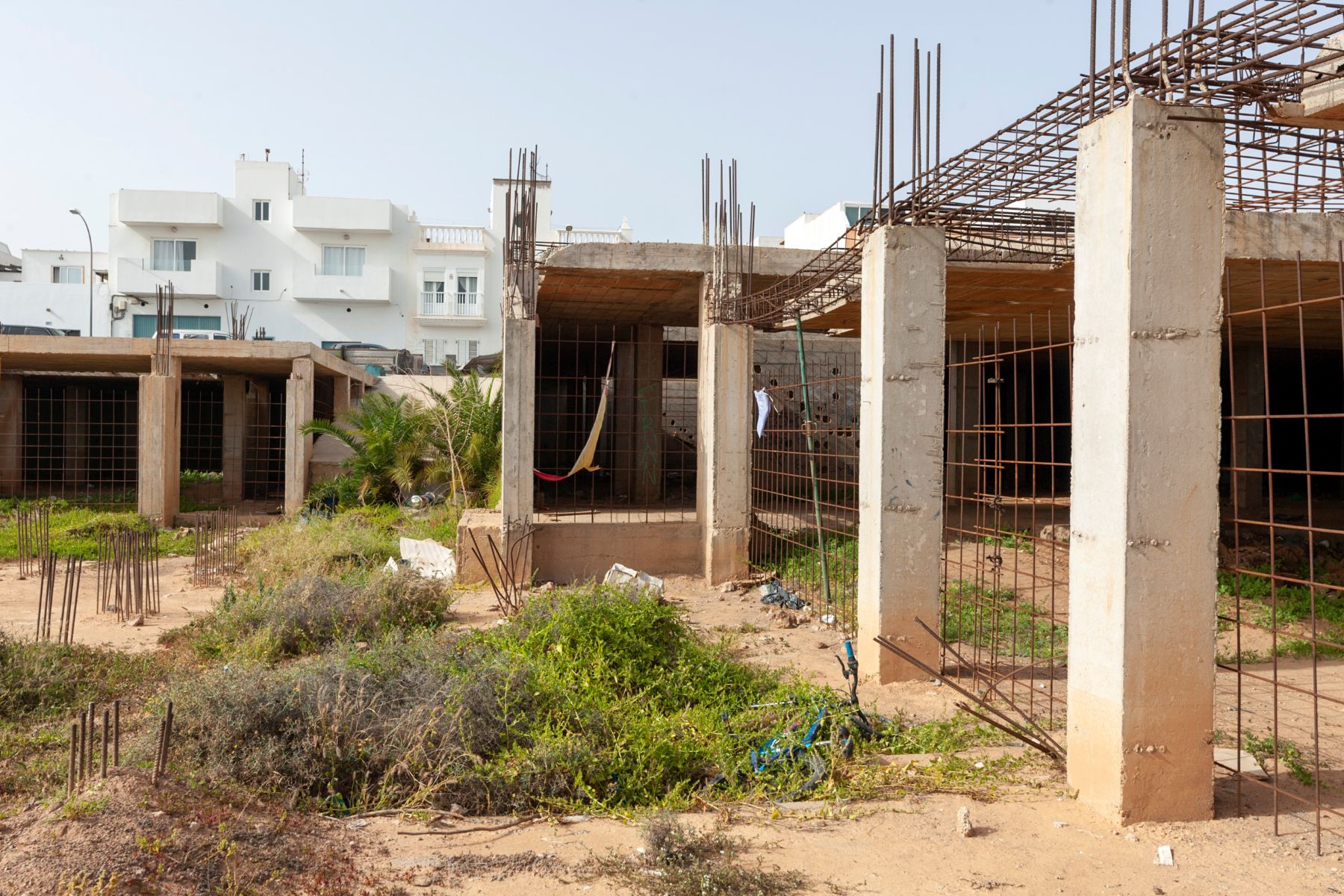 Obra abandonada de Argana donde se encontró a la joven muerta (Fotos: Juan Mateos) Obra abandonada de Argana donde se encontró a la joven muerta (Fotos: Juan Mateos)