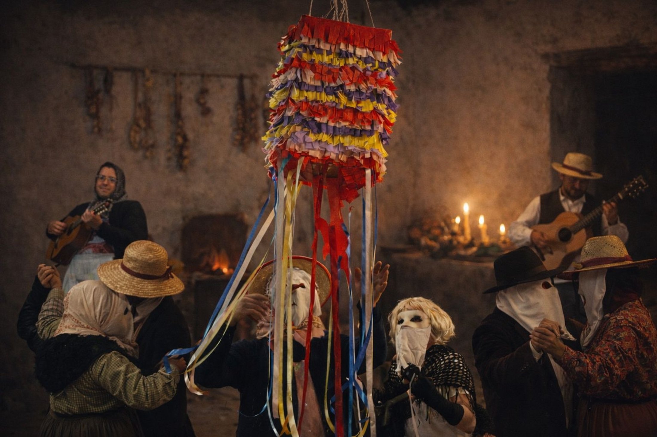Baile de Piñata de Santa María de Guía