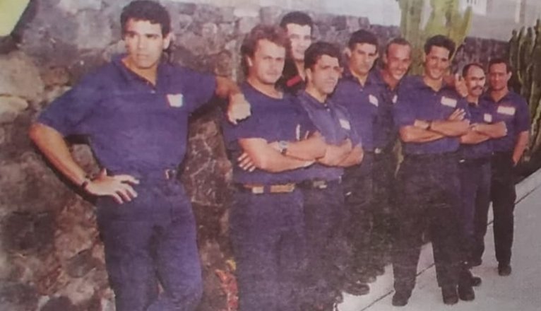 Primera promoción de bomberos de Lanzarote. Foto: Cedida